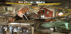 Inside Norwegian Aviation Museum.